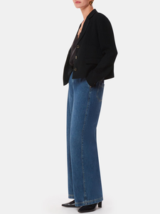 Usine OEM femmes printemps-automne court Blazer manteau col en V élégant bureau <span class=keywords><strong>veste</strong></span> à simple boutonnage manteau - Product Image 4