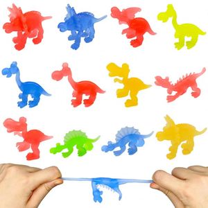 Jouets miniatures de dinosaures colorés en TPR, Gashapon sur le thème du Jurassic, Jouets anti-stress - Product Image 3