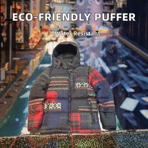 Chaqueta Acolchada para Hombre, Estilo Urbano, Ecológica, de Lona, con Cierre, Impermeable, Transpirable, para Invierno, Proveedor OEM/ODM - Product Image 2
