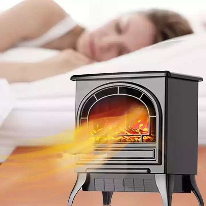 Каминный нагреватель 3D с реалистичным пламенем, недорогой чугунный индукционный стоячий настенный круглый камин с дистанционным управлением