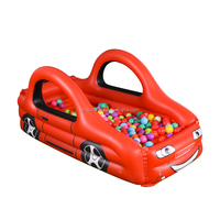 Lit d'air gonflable moderne multifonctionnel et pliable pour enfants, design voiture de course, avec revêtement floqué, amovible, pour chambre à coucher