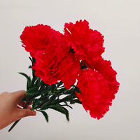 Bunga Anyelir Sutra Buatan untuk Hadiah Hari Ibu Murah Grosir Putih Pink Merah Dekorasi Rumah