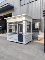 Borne de sécurité préfabriquée en conteneur, bureau en structure légère en acier, étanche, résistante au vent, moderne, écologique, à faible coût, de fabrication chinoise