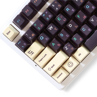 Sweet Donuts Keycaps Durable Pbt 129 Keys Dye-Sub Cherry Profile Keycaps for 61/87/104/108 Mx Switch Mechanical Keyboard