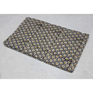 ผ้าฝ้ายลายจุดพิมพ์ลายบล็อกสีเหลืองมัสตาร์ดและสีดำลายเรขาคณิต - Product Image 5