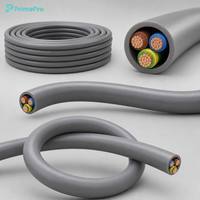 Câble d'alimentation flexible RZ1-K(AS) 0,6/1 kV isolé XLPE avec gaine LSZH, conducteur en cuivre 2x2,5+1,5 mm² classe 5, UNE 21123-4
