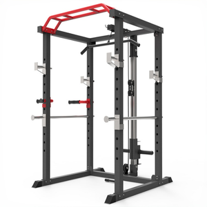 CZFIT ET0011 Rack Commerciale Regolabile per Panca Piana e Smith Machine <span class=keywords><strong>in</strong></span> Acciaio al Carbonio per Esercizi <span class=keywords><strong>Fitness</strong></span> di Petto e Gambe - Attrezzatura da Palestra - Product Image 4