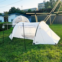 Tente de camping tunnel 2 personnes, portable, en aluminium, pour l'extérieur, tente familiale pliable, tente de montagne, installation instantanée