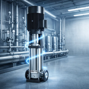 Fabricant de pompes verticales multi-étages en acier inoxydable, pompes centrifuges de surpression d'eau industrielles, pompes commerciales écoénergétiques CDL - Product Image 1