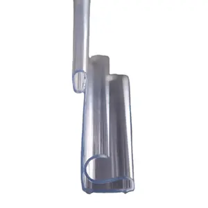 Meethope retail display supermarket L shape No-Tag shelf pvc Clip-on Price tag plastic label Holder