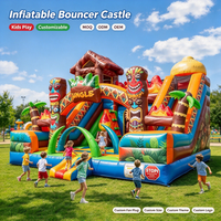 Château Gonflable Commercial avec Toboggan et Trampoline pour Enfants – Idéal pour Événements et Fêtes