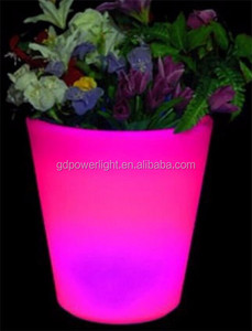 Đảng ngoài trời tổ chức sự kiện vườn planter Unibody quay khuôn nhựa LED chậu hoa cao Lọ trang trí trong nhà trồng chậu - Product Image 5