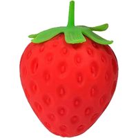 Jouet Squishy Fraise Réaliste Géant à Remontée Lente, Balle Anti-Stress Sensorielle pour le Soulagement, Cadeau et Faveur de Fête