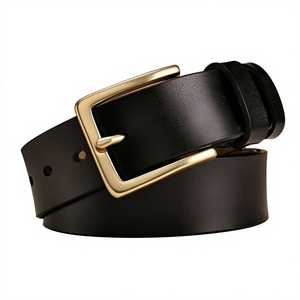 Fashionable 100% Leather <b>Vintage</b> Pin Buckle Steel Durable Eco-Friendly Waterproof Heavy Duty Men's <b>Belt</b> 3.8 CM Width 138 CM - Product Image 4