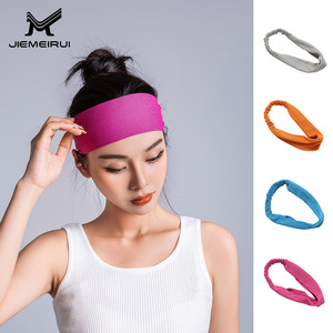 Jiemeirui Cooling Sports <b>Headband</b> Wide Sweat-Wicking Anti-Slip <b>For</b> <b>Running</b> Fitness Yoga Badminton <b>Women</b> Hair Ties - Product Image 1
