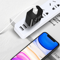 Chargeur mural USB pour tablette Shenzhen Lvxiangyuan 5V 3A 15W noir, type US EU, homologué CE pour téléphone portable