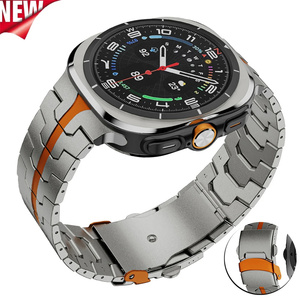 Correa de <span class=keywords><strong>acero</strong></span> inoxidable de titanio para Samsung Galaxy Watch Ultra 2025 Correa para Galaxy Watch Ultra 7 47mm Pulsera Correa de reloj - Product Image 1