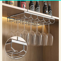 Support à verres à vin 4 niveaux en acier inoxydable 304 pour accessoires de bar, quincaillerie de mobilier et porte-boissons flottant – Vente en gros