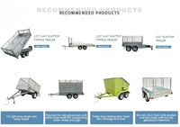 Kotak Trailer Tipper hidrolik, Trailer 9x5 Tandem 2 Ton (penggunaan pertanian baru)