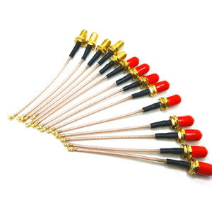 Fabrika <span class=keywords><strong>UFL</strong></span> U.FL orijinal dik açı <span class=keywords><strong>SMA</strong></span> kadın bölme BH Jack RG178 koaksiyel RF koaksiyel Pigtail WiFi anten adaptör kablosu - Product Image 2