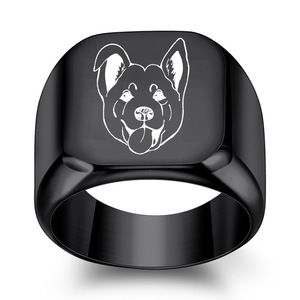 Anillo de Acero de Titanio de 18 mm con Diseño Minimalista Creativo Europeo Americano, Anillo Cuadrado Retro Unisex, Regalo de Joyería - Product Image 2