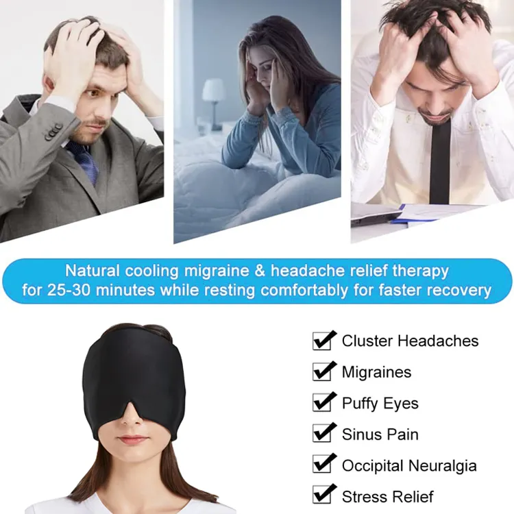 Trending Products 2024 New Arrivals Custom Reusable Headache and Migraine Relief Gel Cap