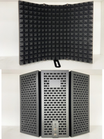 Kit de microphone vocal filaire multifonctionnel pour diffusion, avec bonnette anti-vent en métal et plastique, et haut-parleur intégré