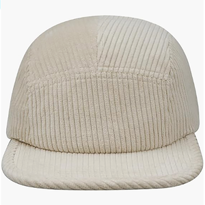 Personnalisé Ajustable Extérieur Camp Velours Côtelé Blanc Bord Plat Chaud Épais Automne 5 Panneaux 5 Panneaux 5 Panneau Casquettes Chapeaux pour Hommes Femmes - Product Image 1
