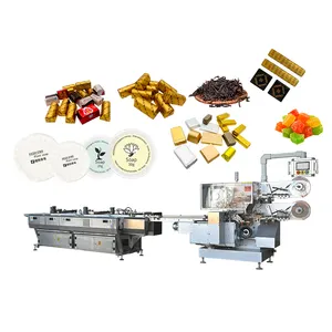 Tùy chỉnh lớn dây chuyền sản xuất kẹo gói Thanh Sô cô la kẹo máy đóng gói - Product Image 1