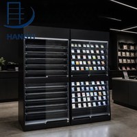 Vitrine de présentation de cartes à collectionner verrouillable Hangyi avec éclairage LED, présentoir de sol pour magasin TGC, armoire de présentation de cartes sportives gradées, vitrine Pokémon
