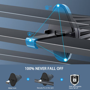 360 độ phổ kim loại móc Hộp chống sốc xe người giữ điện thoại với Air Vent hỗ trợ mới nhất xe sử dụng điện thoại di động đứng - Product Image 6