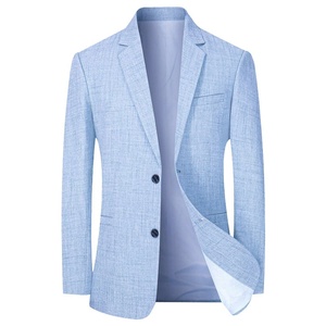 Nuevo Blazer Casual de Negocios <span class=keywords><strong>para</strong></span> Hombre de Mediana Edad y Joven, Chaqueta Cortavientos de Un Solo Pecho, Abrigo Superior, Traje Casual <span class=keywords><strong>para</strong></span> Hombre - Product Image 1