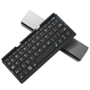 Mini <span class=keywords><strong>Tastiera</strong></span> Pieghevole BT Wireless Portatile Universale Ricaricabile per Telefono e Laptop con Mouse, Supporta 3 Dispositivi - Product Image 2