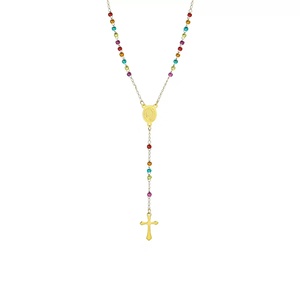 Collana religiosa in oro con pendente religioso nuovo Design - Product Image 4