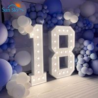 Lettres d'Alphabet et Chiffres Géants Lumineux LED Personnalisés de Haute Qualité pour Mariages, Maison et Événements Spéciaux