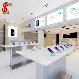 <span class=keywords><strong>Boutique</strong></span> de téléphonie mobile Dernière décoration intérieure Armoire murale d'affichage personnalisée <span class=keywords><strong>en</strong></span> bois conçue - Product Image 3