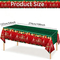 Weihnachtstischdecke mit Schneeflocken-Muster, Festliche Tischdecke, Weihnachtstisch-Dekorationen, Winter-Feiertagsdekoration