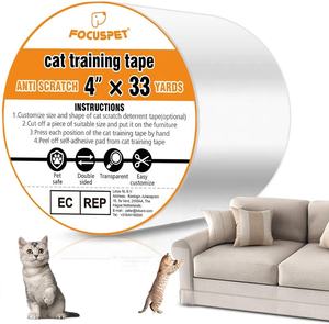 เทปป้องกันรอยขีดข่วน<span class=keywords><strong>แมว</strong></span>แกะ12 "x 22") อุปกรณ์ป้องกันเฟอร์นิเจอร์โปร่งใสสำหรับโซฟาเก้าอี้และไม้ - Product Image 1