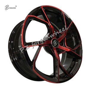 Pengzhen <span class=keywords><strong>Promotion</strong></span> Nouveau Design Brillant Noir Rouge 18 Pouces Cinq Rayons En Alliage D'aluminium De Voiture Forgé Jantes 40mm ET pour GLE450-W167 - Product Image 2