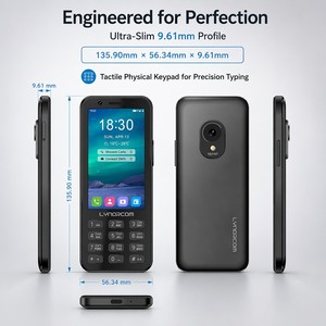 Nuevo Teléfono con Doble SIM para Hablar y Escribir Mensajes, Pantalla Táctil, Teléfono Judío <span class=keywords><strong>Gratuito</strong></span>, Teléfono Sencillo Seguro, Teléfono Digital de Bienestar para Niños y Estudiantes - Product Image 4