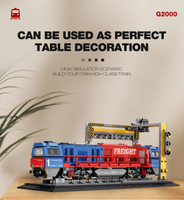 Reobrix-Bloc de Construction de Train Ferroviaire pour Enfant, Jouet de Construction, Cadeau de Noël et d'Anniversaire, Nouveauté 66021