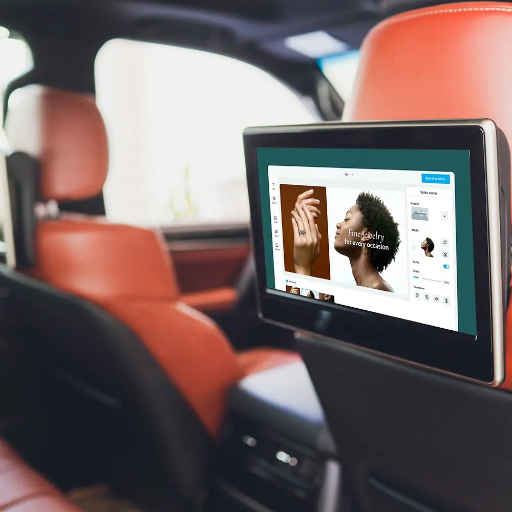 Sedile posteriore per auto tablet OEM da 11.6 pollici octa core 4G wi-fi smart screen per auto tablet pc con pogo pin