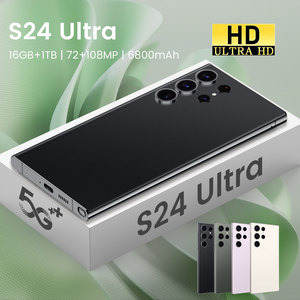 Original S24 siêu Sakura màu hồng 7.3 inch 16G + 256GB mặt mở khóa S24 thông minh di động điện thoại di động Android 13 mở khóa chơi game điện thoại di động - Product Image 2