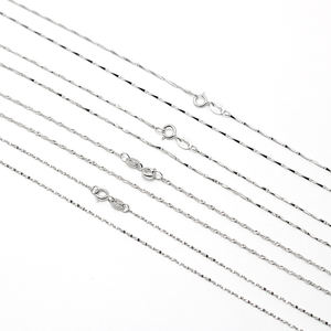 Collar de plata con cadena para hombre y mujer, exquisita Cadena de serpiente clavcular, collar de cadena de cuello, cadena de Ley 925 - Product Image 4