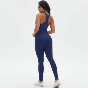 Hermoso traje de yoga en la espalda para correr Fitness Nuevo conjunto de dos piezas en forma de cruz de Color sólido sin costuras transfronterizo Deportes sexy ajustados - Product Image 1