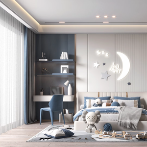 Set di Mobili per Camera da Letto per Bambini Eco-Compatibili e Non Tossici con Angoli Antiurto per il Sonno, Studio e Gioco Quotidiani dei Bambini - Product Image 5