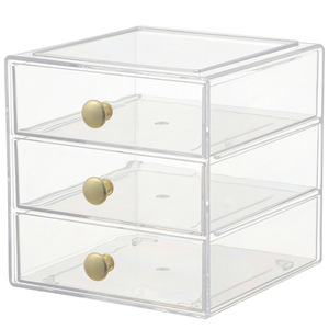 CAI YA-Organizador de Cosméticos Multifuncional, Cajón de Tres Capas, Caja de Almacenamiento Rectangular, a Prueba de Polvo, Mesa de Almacenamiento de Maquillaje - Product Image 5