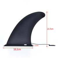 Planche à pagaie avec connexion baïonnette de type insert de 8 pouces, grande aileron pour la séparation et la glisse aquatiques. Facile à démonter
