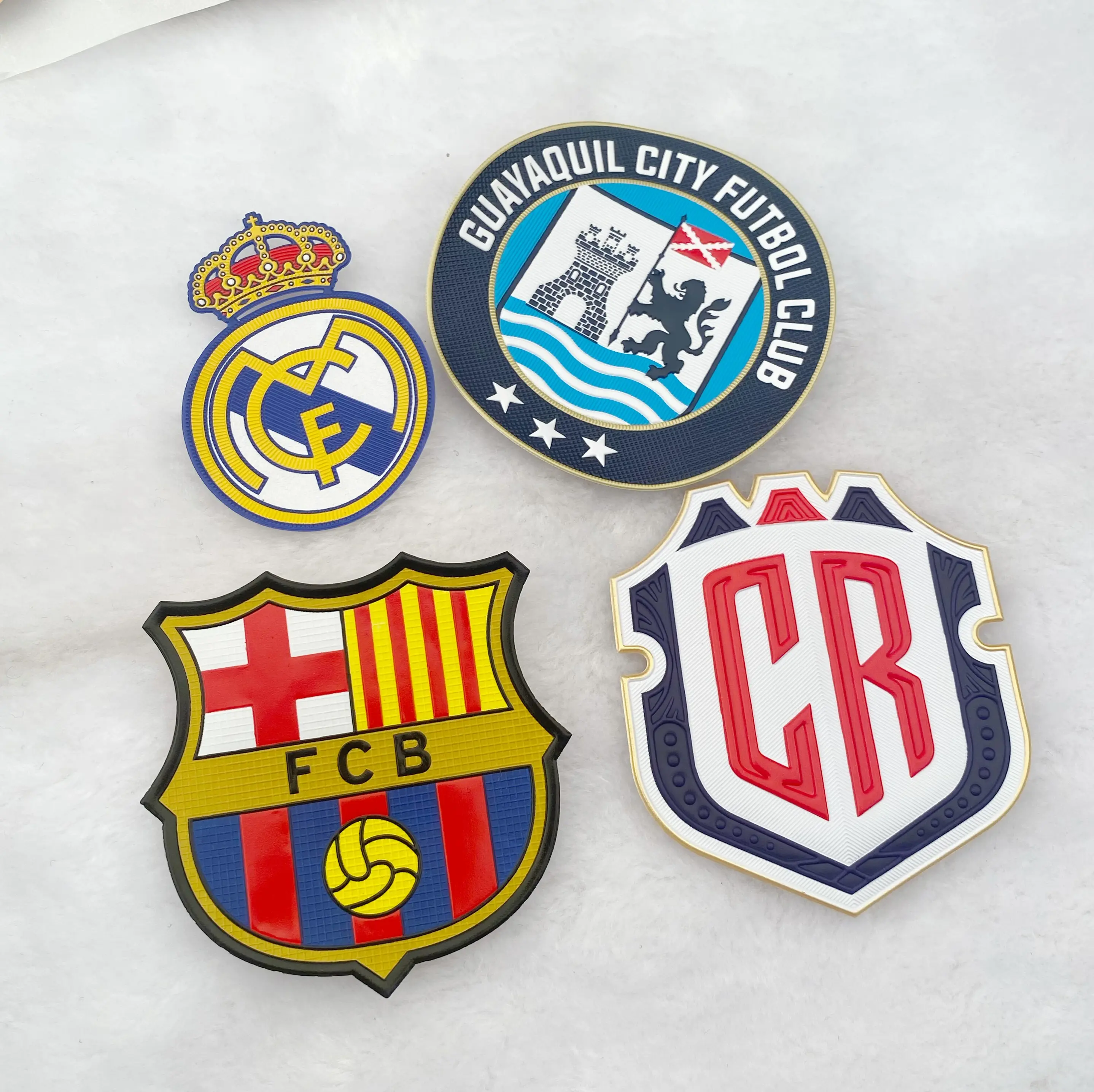 Low-Priced Custom 3D Rubber Badge Silicone-Made Soft Patch Style for Sportswear Iron-On PVC Patches for Club Decoration