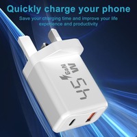 Adaptateur de prise européenne, chargeur 45 watts, câble type C, bloc mural 45w, chargeur Gan type C, chargeur type-c, adaptateur 45w pour téléphone